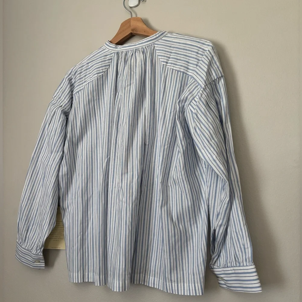 Trovata Beachy Coastal Striped Oversized Shirt - Picture 6 of 11